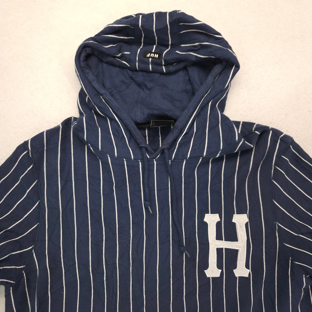 Huff Casual Pullover Long Sleeve Outdoor Hoodie Mens Size Extra Large XL Blue